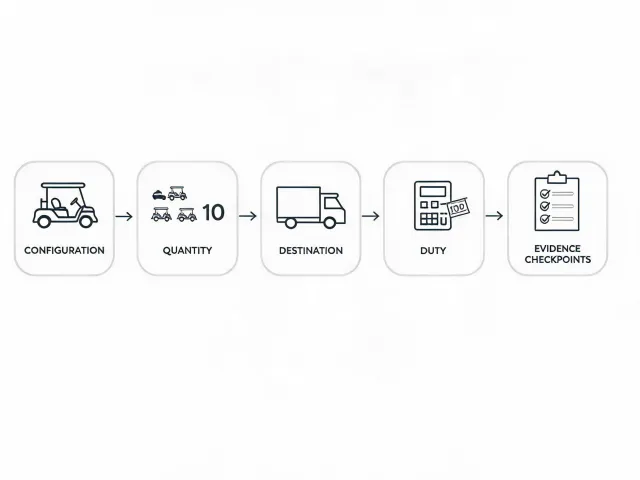 Golf cart requirement mapping illustration