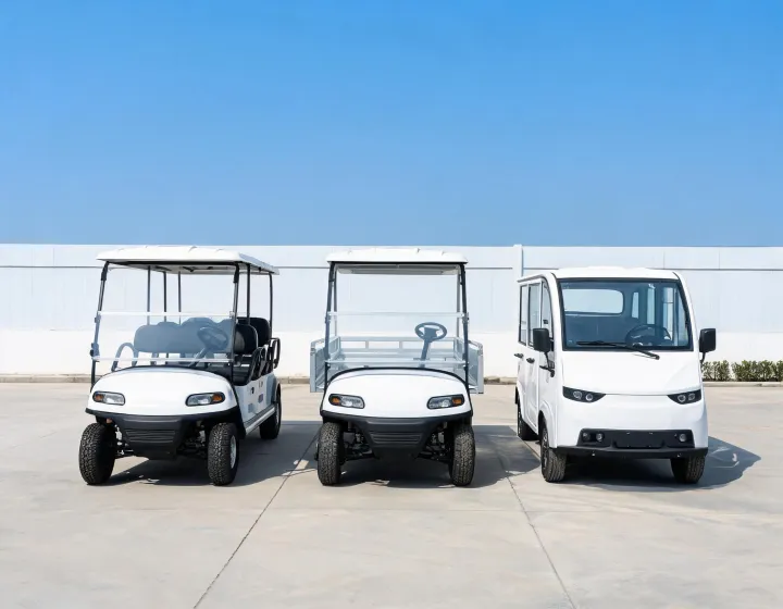 Passenger and utility golf cart configuration lineup