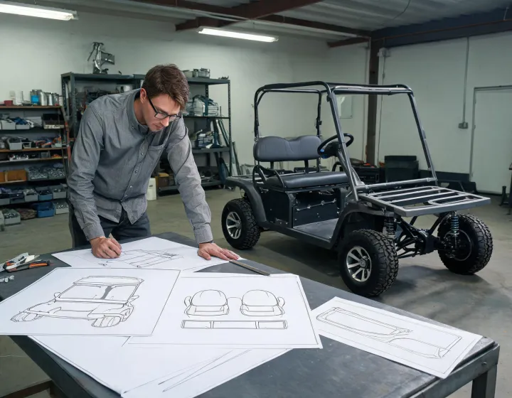 Golf cart body and seating specification review
